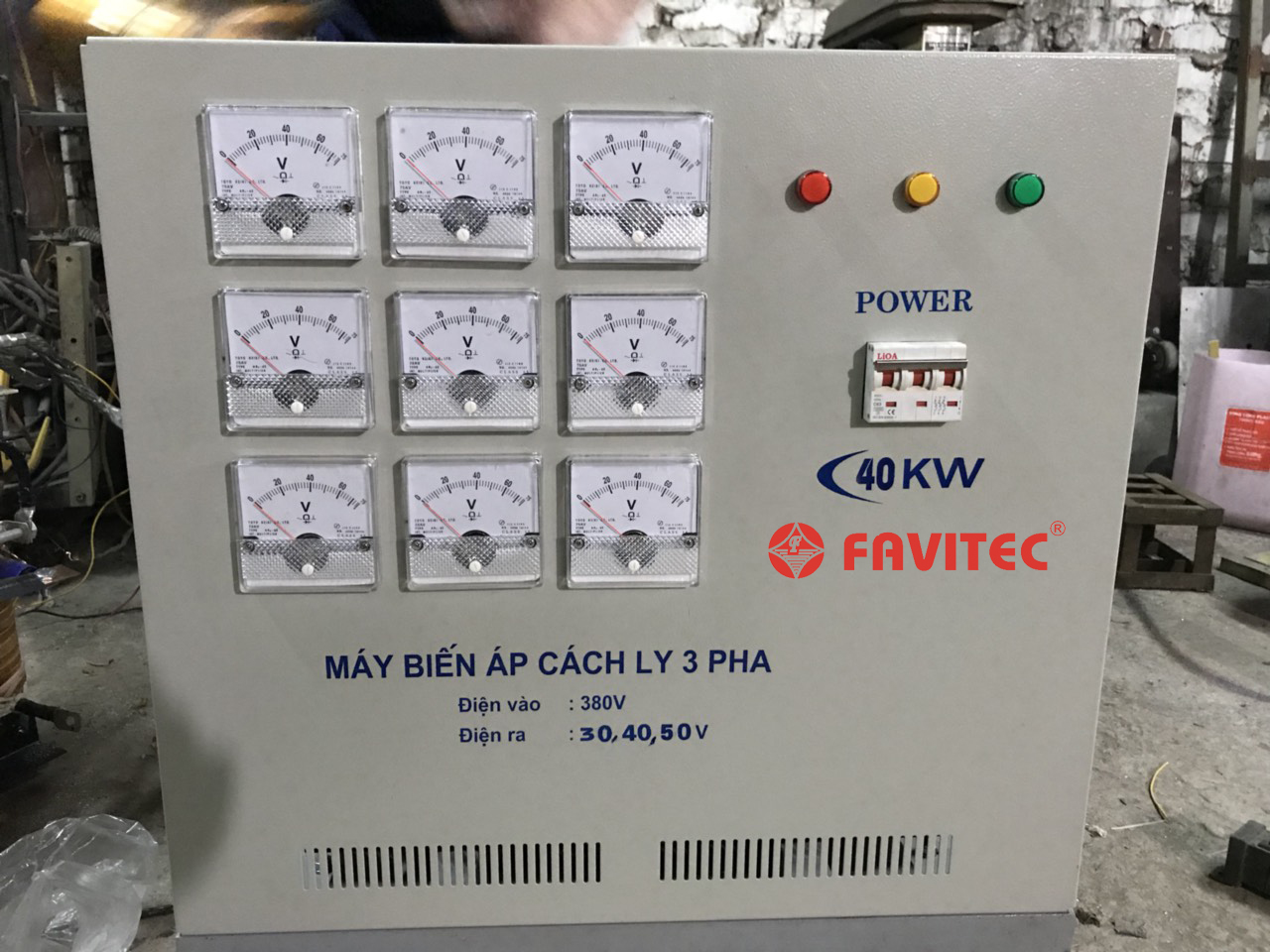 Các mẫu máy biến áp khô 3 pha uy tín - chất lượng tại Favitec